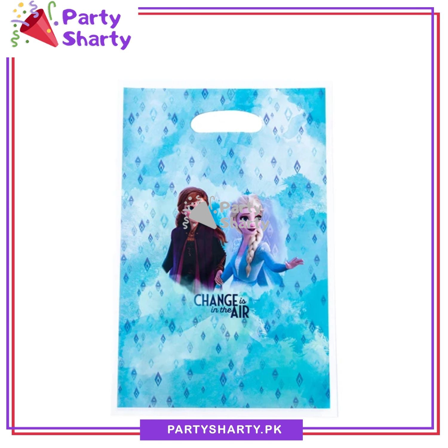 D-2 Frozen Anna & Elsa Theme Goody Bags Pack of 10 For Frozen Elsa Theme Party Decoration and Celebration