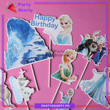 Frozen Theme Cake Topper Set of 8 for Frozen Theme Birthday Decoration and Celebration
