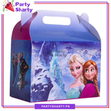 Frozen Elsa Theme Goody Boxes Pack of 10 For Theme Birthday Decoration and Celebration