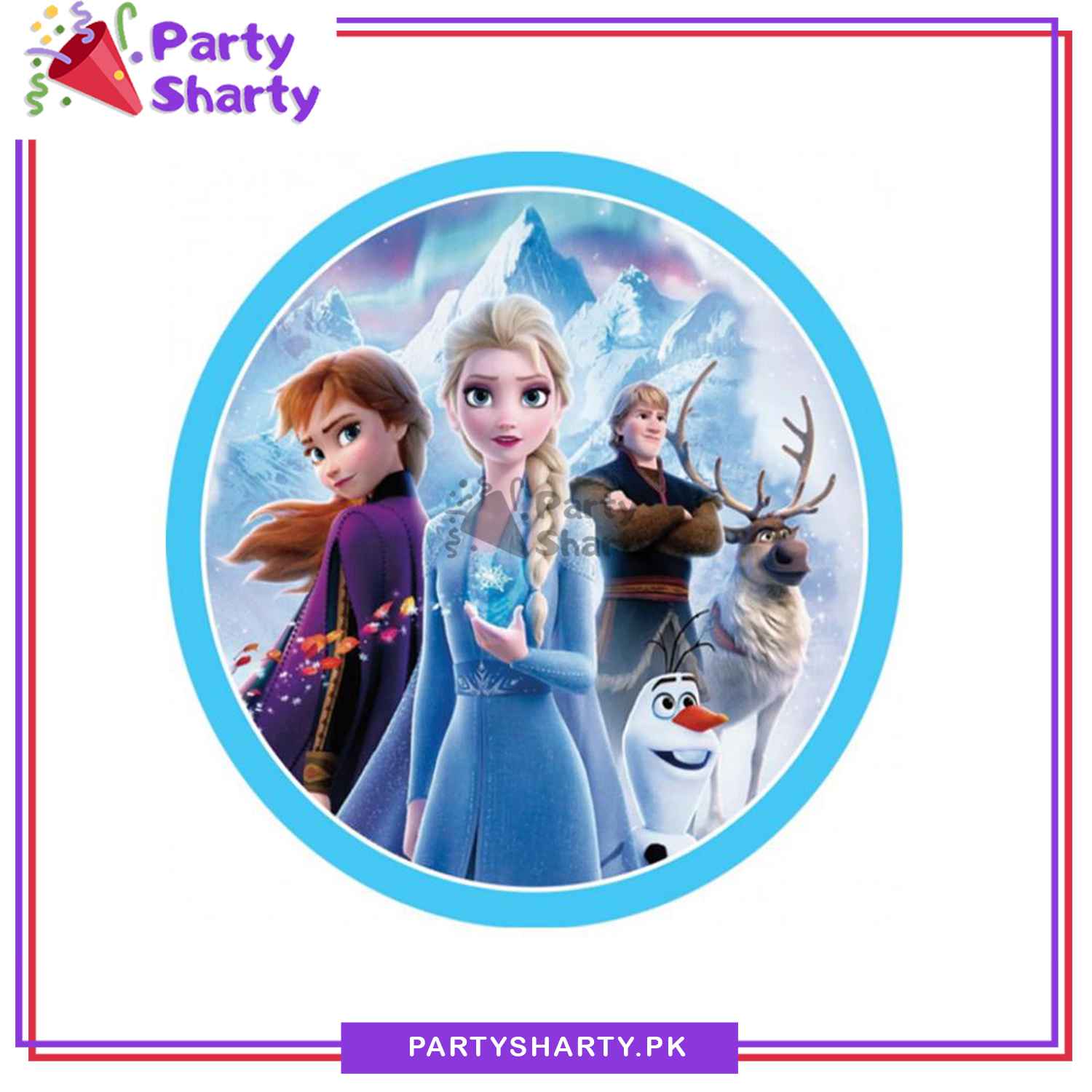 Frozen 2 Paper Plates For Frozen Birthday Theme Party and Decoration