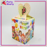Cocomelon Theme Goody Boxes (Pack of 10 Favor Boxes) For Birthday Party and Decoration