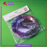 Galaxy Theme Paper Plates Pack of 10 for Outer Space Theme Party Decoration & Celebration
