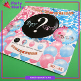 D-2 BOY or GIRL Balloons Set For Baby Shower, Gender Reveal Decoration and Celebration