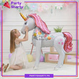 Giant Magical Unicorn Standee Foil Balloon For Birthday Party Decoration