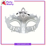 Glitter Golden & Silver Masquerade Mask For Party Events & Celebration