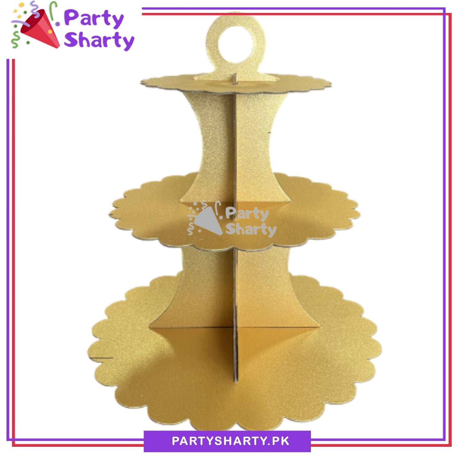 Glittery Cupcake Stand For Birthday Party Decoration and Celebration