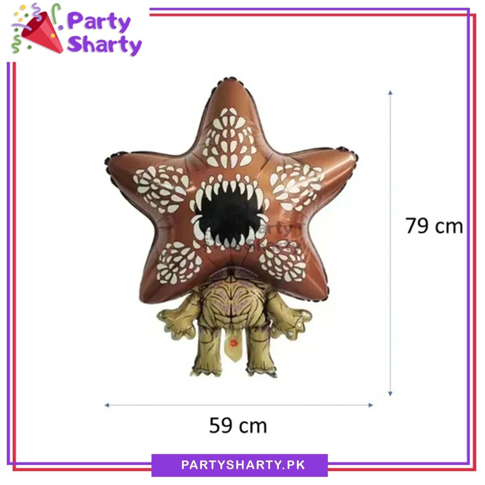 Demogorgon Character Foil Balloon for Stranger Things Theme Decoration & Celebration