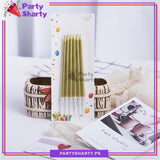 6pcs/Set Long Pencil Birthday Cake Candles For Birthday Party Decoration & Celebrations