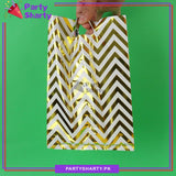 Golden Color Zigzag Goody Bags for Birthday Party Decoration and Celebration