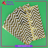 Golden Color Zigzag Goody Bags for Birthday Party Decoration and Celebration