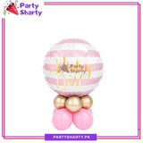 Golden Printed Baby Boy / Girl Round Foil Balloons for Decoration and Baby Shower Celebration