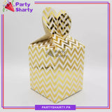 Zig Zag Design Goody Boxes Pack Of 10 - For Favor Boxes
