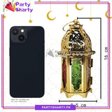 Golden Color Exquisite Metal Lantern Shaped Decorative Hanging Lantern for Tabletop Indoor & Outdoor Decor