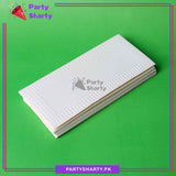 Golden Foil Print / Emboss Pearl White Fancy Envelopes / Folders (Branded), Ideal for Weddings, Engagements & Eidi. Branded Gift Envelopes. (Pack of 10)