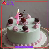 Pink Number Candle Crown Style For Party Decoration & Celebration