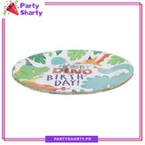 Happy Dino Birthday Theme Party Disposable Paper Plates for Dinosaur Theme Party and Decoration