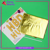 HBD Hubby Foil Balloon Banner For Husband Birthday Decoration & Celebration