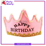 LED Light Up Birthday Hat Happy Birthday Crown Cap Headband For Birthday Party Decoration