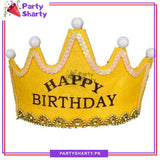 LED Light Up Birthday Hat Happy Birthday Crown Cap Headband For Birthday Party Decoration