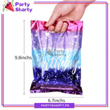 Multi Color Shaded Happy Birthday Printed Theme Goody Bags for Birthday Party Decoration and Celebration
