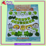 Happy Birthday Jungle Theme Set For Jungle Safari Theme Based Birthday Decoration & Celebration