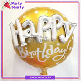 Happy Birthday 3D Round Foil Balloon for Birthday Party Decoration