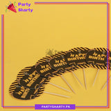 Happy Birthday Construction Theme Cup Cake Topper For Construction Theme Party Decoration & Celebration