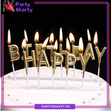 Happy Birthday Letter candle Creative children birthday Candle (Cake Topper)