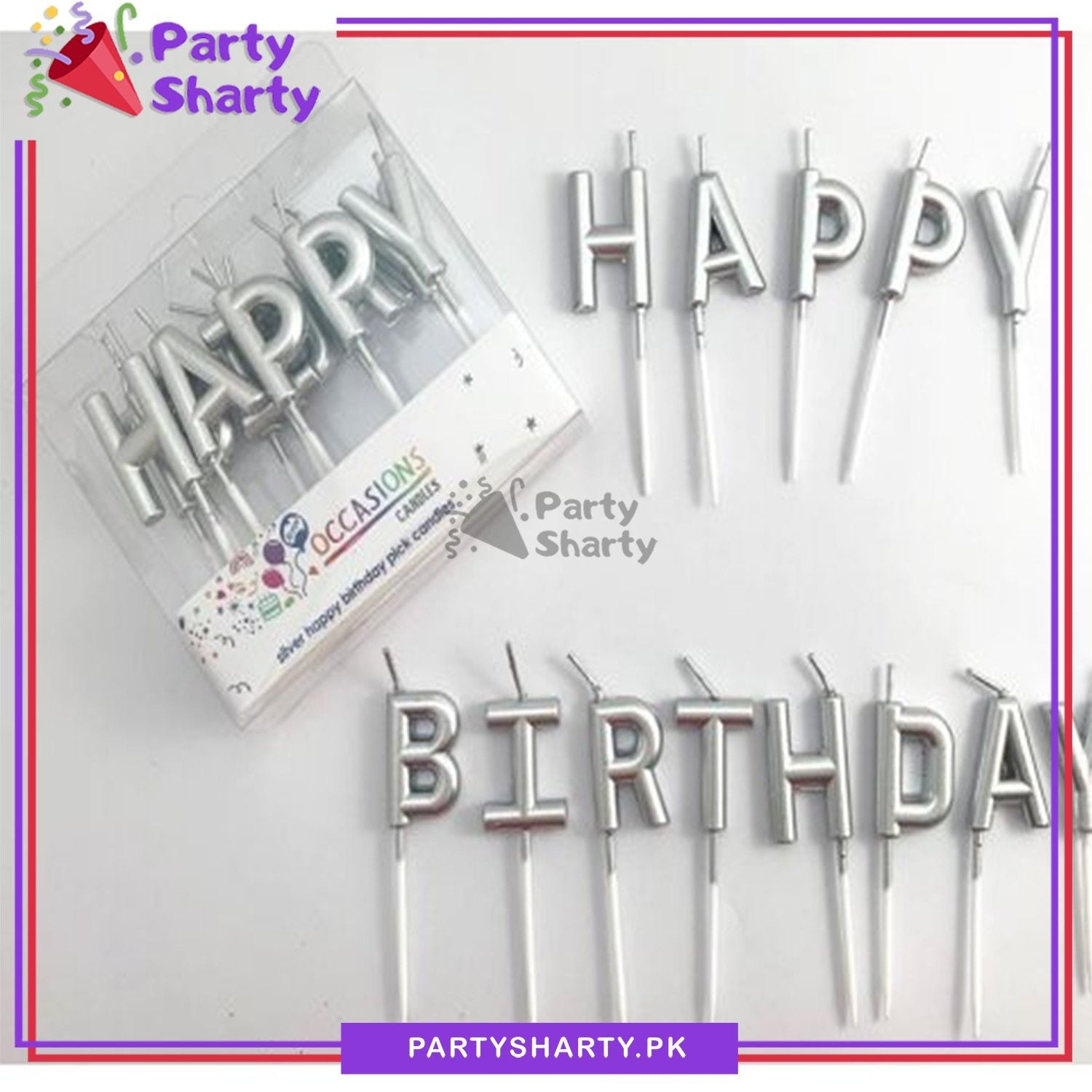 Happy Birthday Letter candle Creative children birthday Candle (Cake Topper)