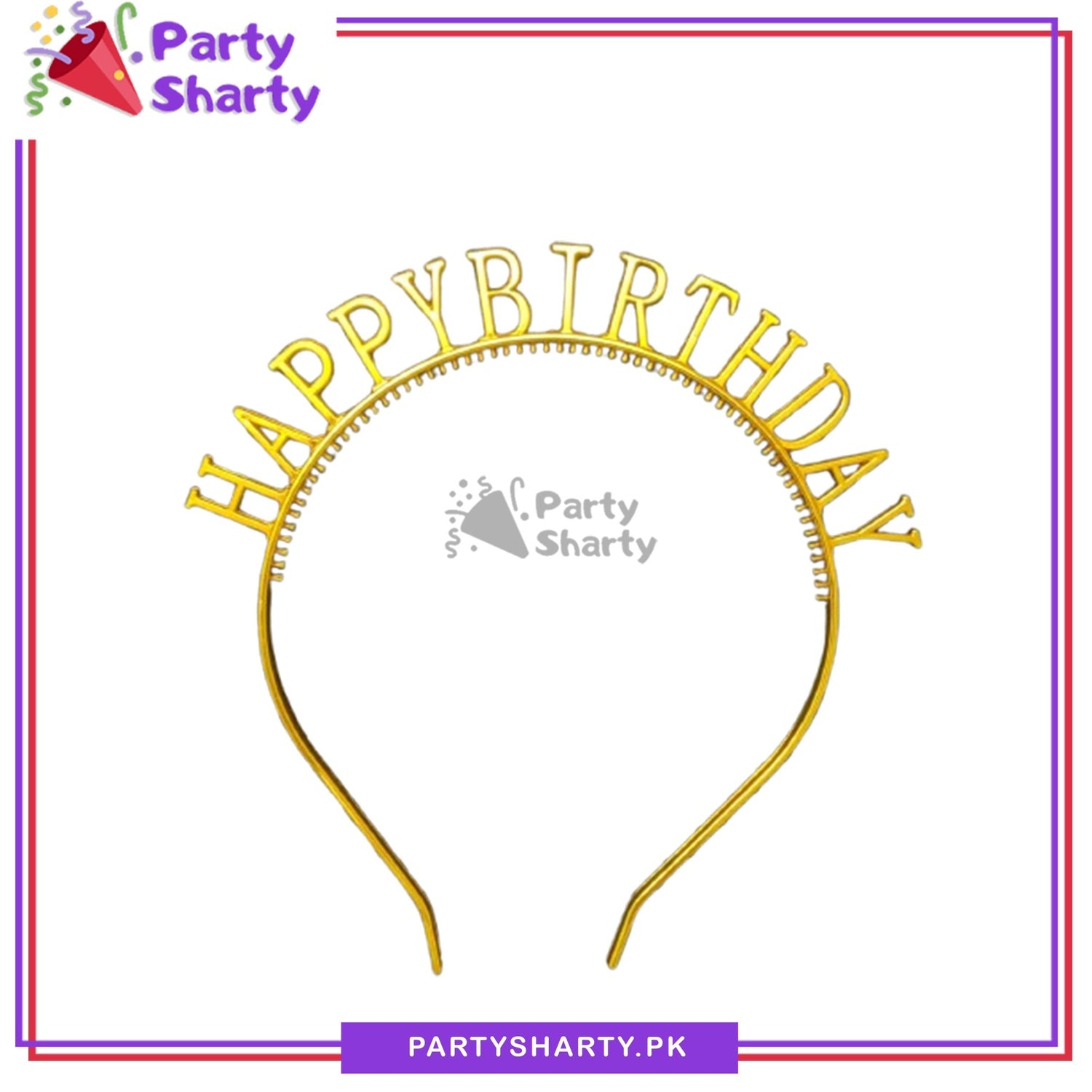 Happy Birthday Plastic Head Band For Birthday Party Celebrations