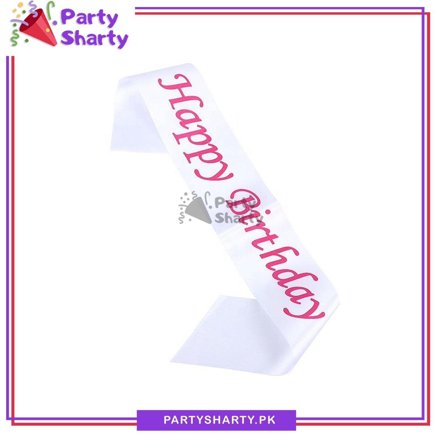 Happy Birthday Sash For Birthday Party Decoration and Celebrations