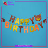 Happy Birthday Teddy Bear Theme Card Banner For Theme Party Decoration & Celebration