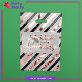 Happy Birthday Strips Design Goody Bags for Birthday Party Decoration and Celebration