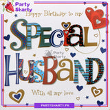 Happy Birthday to my Special Husband Greeting Card For Husband Birthday Celebration