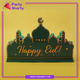 Happy Eid Masjid Shaped Thermocol Standee For Eid Mubarak Decoration and Celebrations