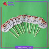 Small Happy Engagement Mithai / Cup Cake Toppers For Dessert Decoration & Celebration