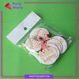 Small Happy Engagement Mithai / Cup Cake Toppers For Dessert Decoration & Celebration