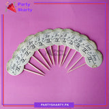 Small Happy Engagement Wishes Mithai / Cup Cake Toppers For Dessert Decoration & Celebration