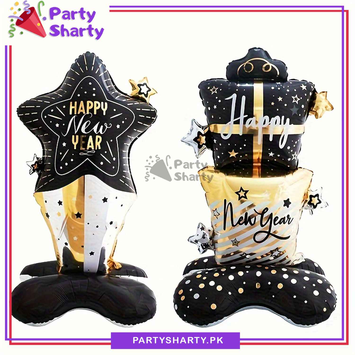 Happy New Year Printed Airloonz Foil Balloon For New Year Eve Party Decoration and Celebration