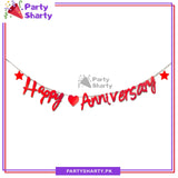 Happy Anniversary Bunting Card Banner For Decoration and Celebration