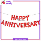 Happy Anniversary Foil Banner for Anniversary Theme Celebration & Decoration