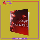Happy Anniversary Red & Pink Heart Design Greeting Card