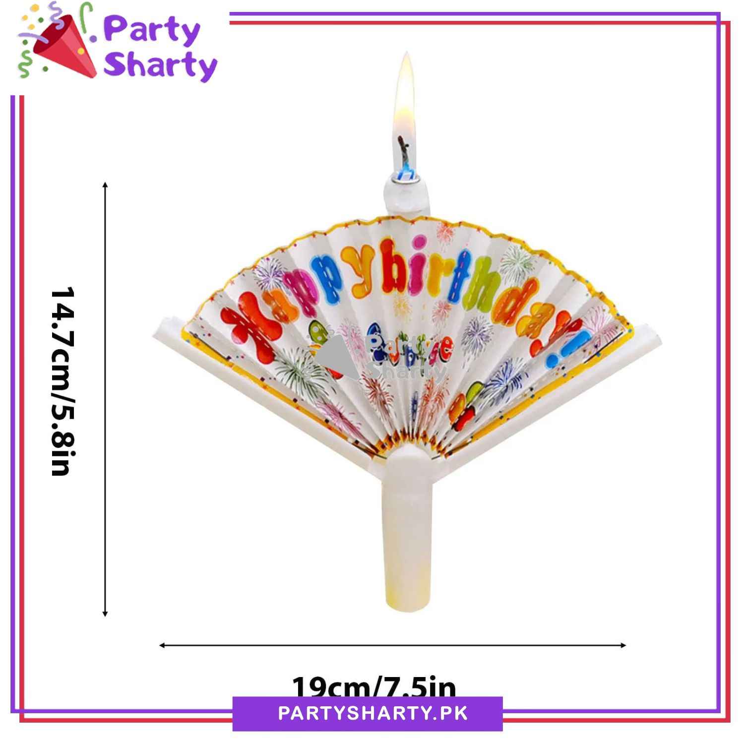 Happy Birthday Surprise Banner Musical Candle for Birthday Decoration and Celebration