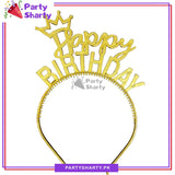 Happy Birthday Crown Party Plastic Headband For Birthday Party Celebrations