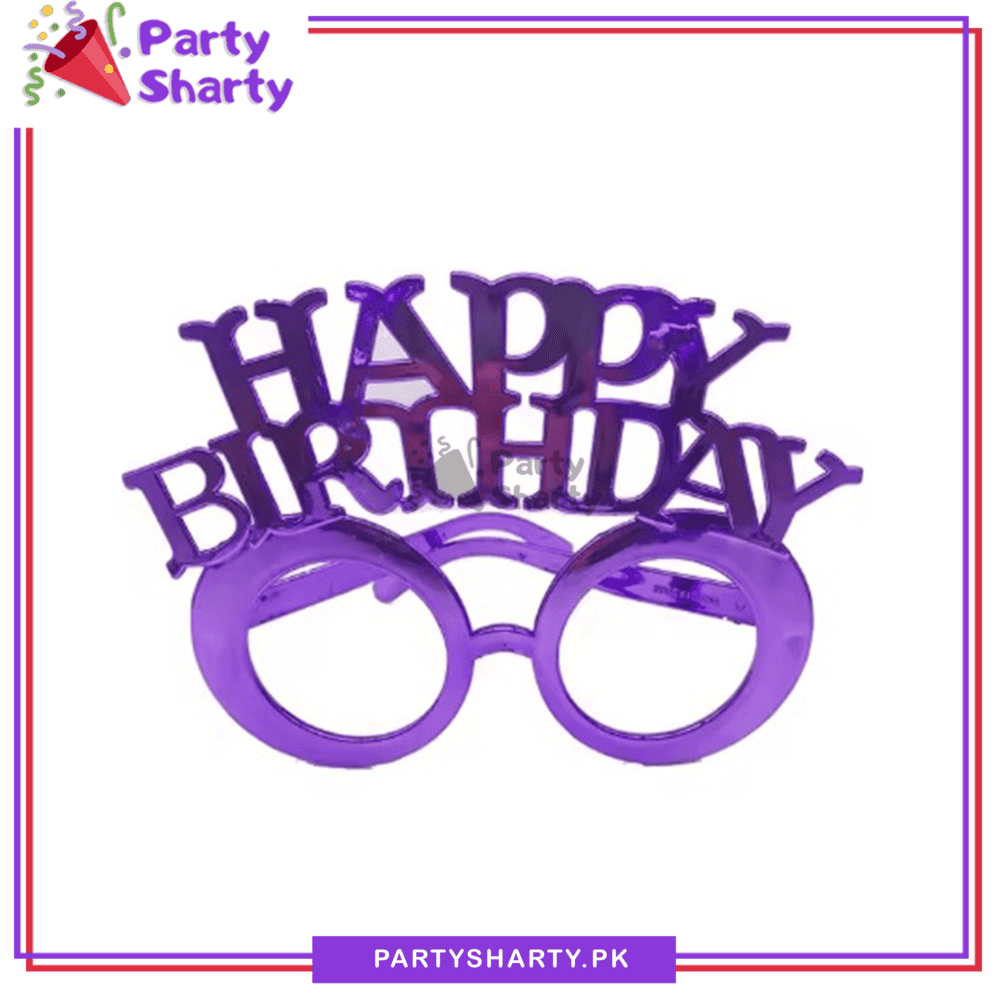 Happy Birthday Decorative Eye Glasses for Birthday Party Celebration