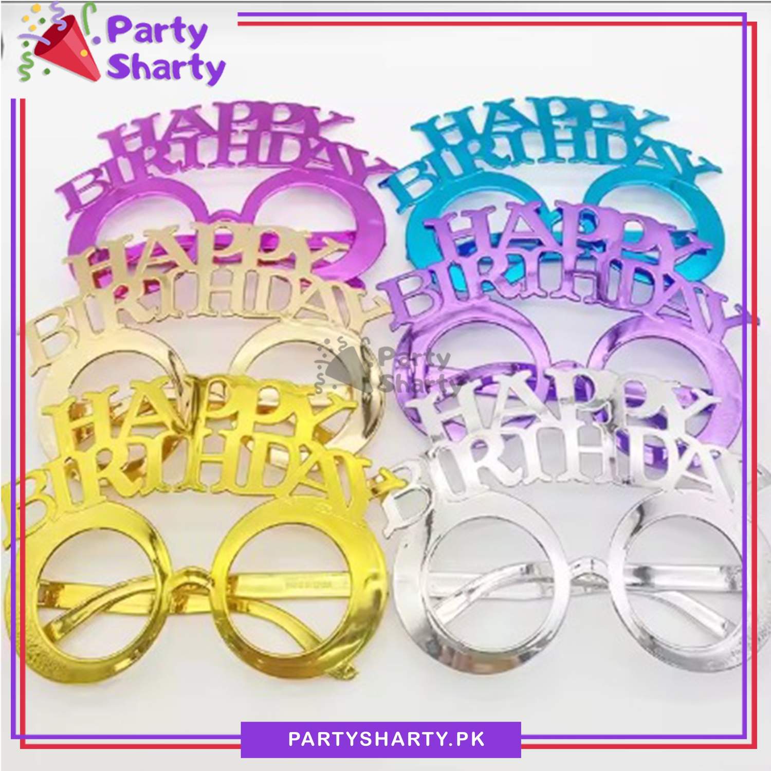 Happy Birthday Decorative Eye Glasses for Birthday Party Celebration