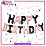 Happy Birthday Foil Balloon Banner for Decoration and Birthday Celebration