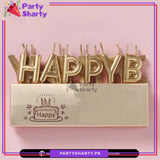 Happy Birthday Letter candle Creative children birthday Candle (Cake Topper)