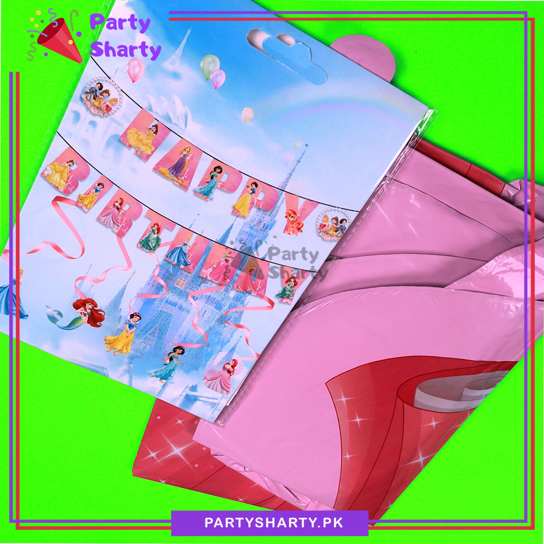 70pcs Happy Birthday Princess Aurora Theme Set For Princess Theme Birthday Decoration and Celebration