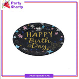 7inches Happy Birthday Multi Star Printed Paper Plates For Birthday Party Decoration & Celebration